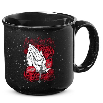 Only God Can Judge Me Red 15oz Campfire Ceramic Mug