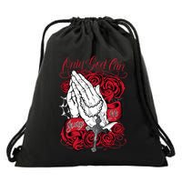 Only God Can Judge Me Red Drawstring Bag