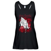 Only God Can Judge Me Red Ladies Essential Flowy Tank