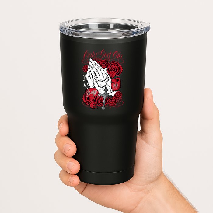 Only God Can Judge Me Red Tumbler