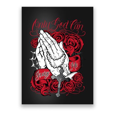 Only God Can Judge Me Red Poster