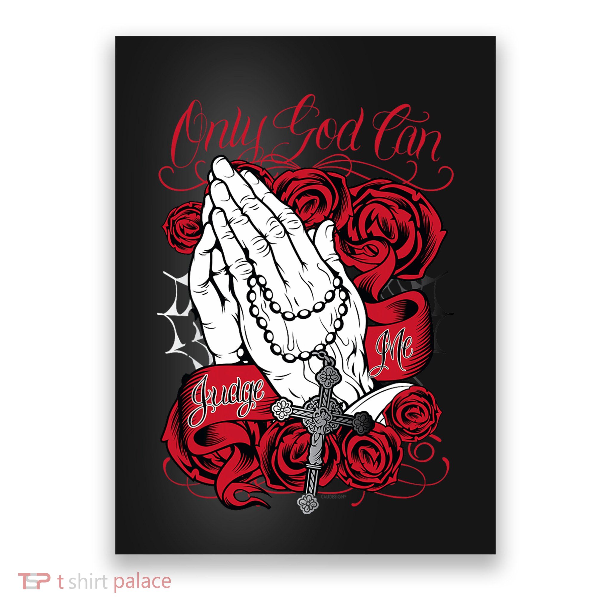 Only God Can Judge Me Red Poster