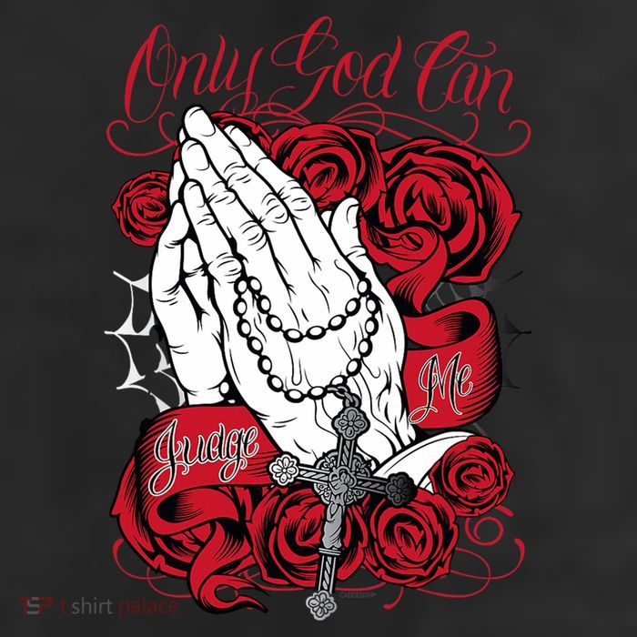 Only God Can Judge Me Red 25L Jumbo Tote