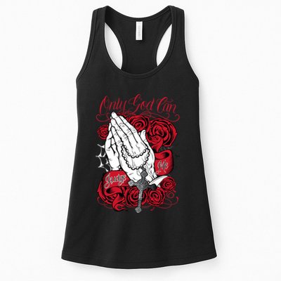 Only God Can Judge Me Red Womens Tank Top