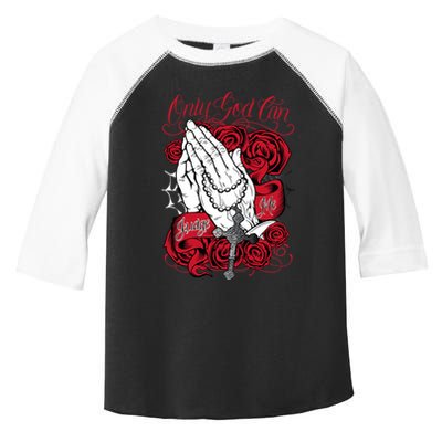 Only God Can Judge Me Red Toddler Fine Jersey T-Shirt