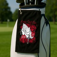 Only God Can Judge Me Red Golf Towel