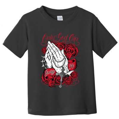 Only God Can Judge Me Red Toddler T-Shirt
