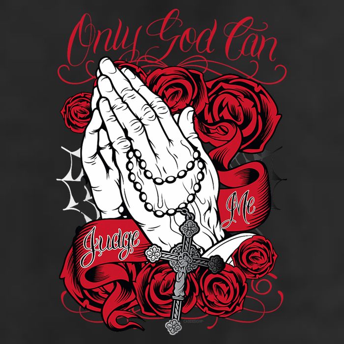 Only God Can Judge Me Red Microfiber Hand Towel
