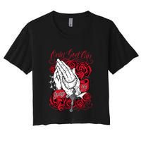 Only God Can Judge Me Red Crop Top
