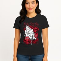 Only God Can Judge Me Red Womens T-Shirt