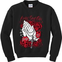 Only God Can Judge Me Red Kids Sweatshirt