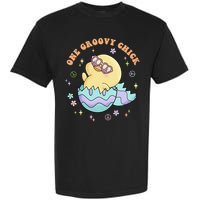 One Groovy Chick Funny Cute Baby Chicken Garment-Dyed Heavyweight T-Shirt