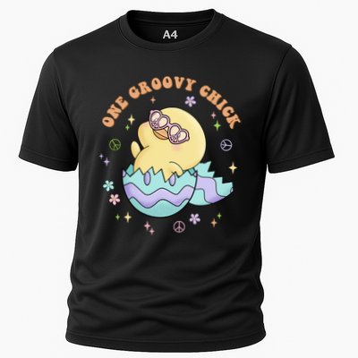 One Groovy Chick Funny Cute Baby Chicken Performance Shirt