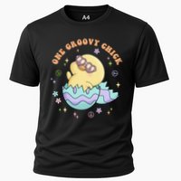 One Groovy Chick Funny Cute Baby Chicken Cooling Performance Crew T-Shirt