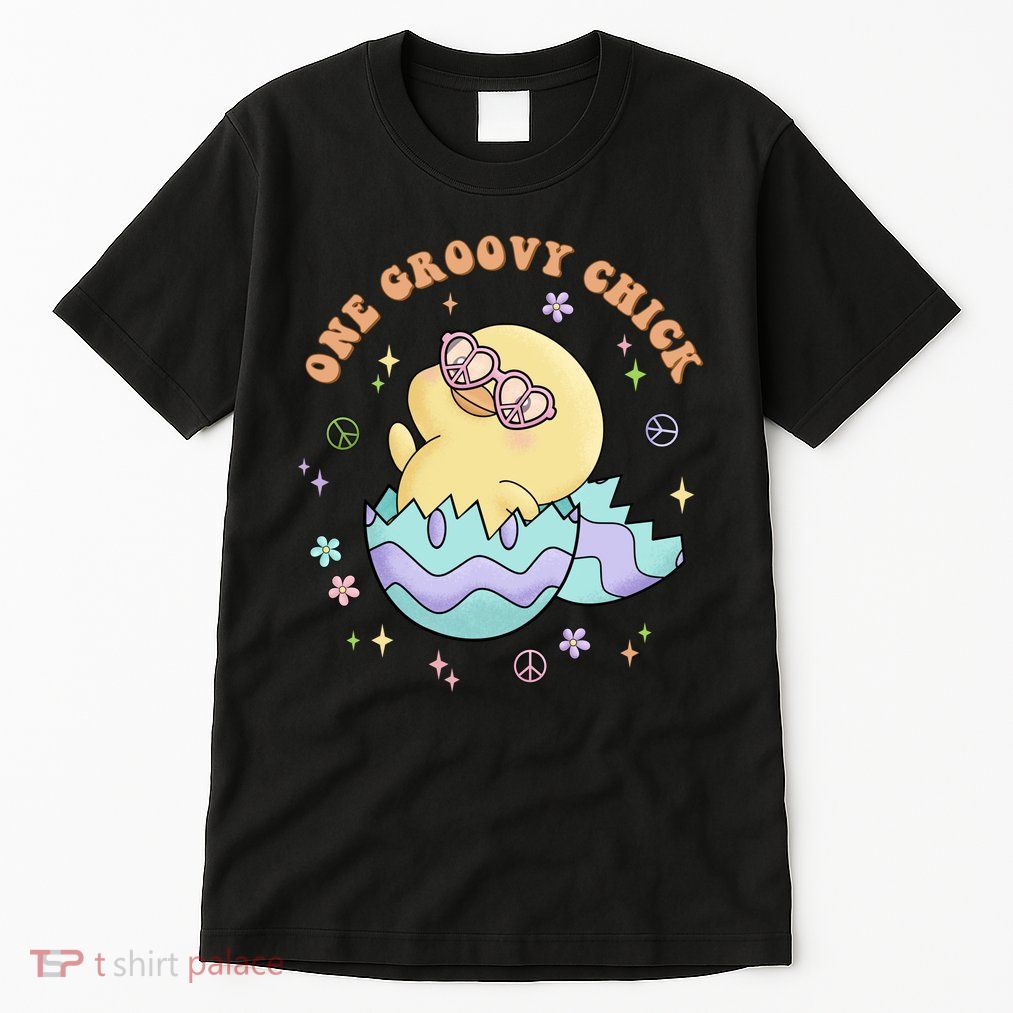 One Groovy Chick Funny Cute Baby Chicken Tall T-Shirt