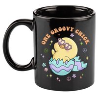One Groovy Chick Funny Cute Baby Chicken 11oz C Handle Ceramic Mug