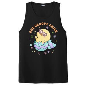 One Groovy Chick Funny Cute Baby Chicken PosiCharge Competitor Tank