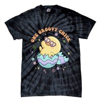 One Groovy Chick Funny Cute Baby Chicken Tie-Dye T-Shirt