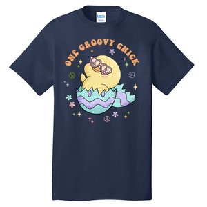 One Groovy Chick Funny Cute Baby Chicken Tall T-Shirt