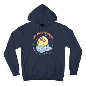 One Groovy Chick Funny Cute Baby Chicken Tall Hoodie