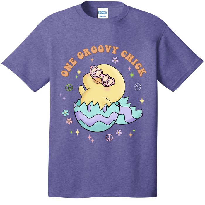 One Groovy Chick Funny Cute Baby Chicken T-Shirt