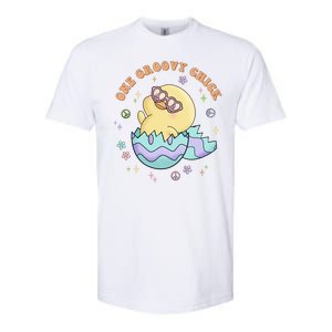 One Groovy Chick Funny Cute Baby Chicken Softstyle CVC T-Shirt