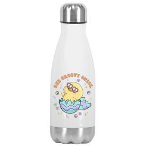 One Groovy Chick Funny Cute Baby Chicken Stainless Steel Insulated Water Bottle