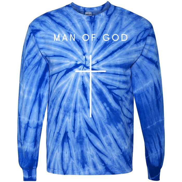 Of God Cross Minimalist Christian Religious Jesus Gift Tie-Dye Long Sleeve Shirt