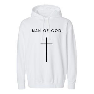 Of God Cross Minimalist Christian Religious Jesus Gift Garment-Dyed Fleece Hoodie