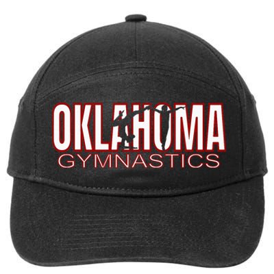 Oklahoma Gymnastics Competition Gymnast Tumbling Girl Gift 7-Panel Snapback Hat