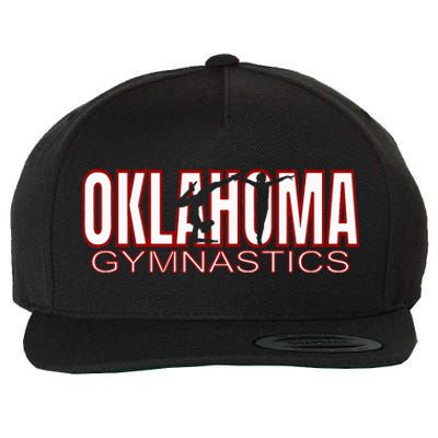 Oklahoma Gymnastics Competition Gymnast Tumbling Girl Gift Wool Snapback Cap