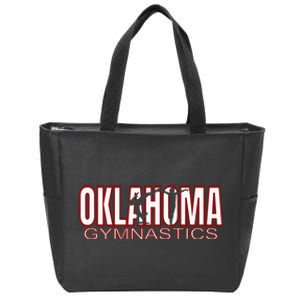 Oklahoma Gymnastics Competition Gymnast Tumbling Girl Gift Zip Tote Bag