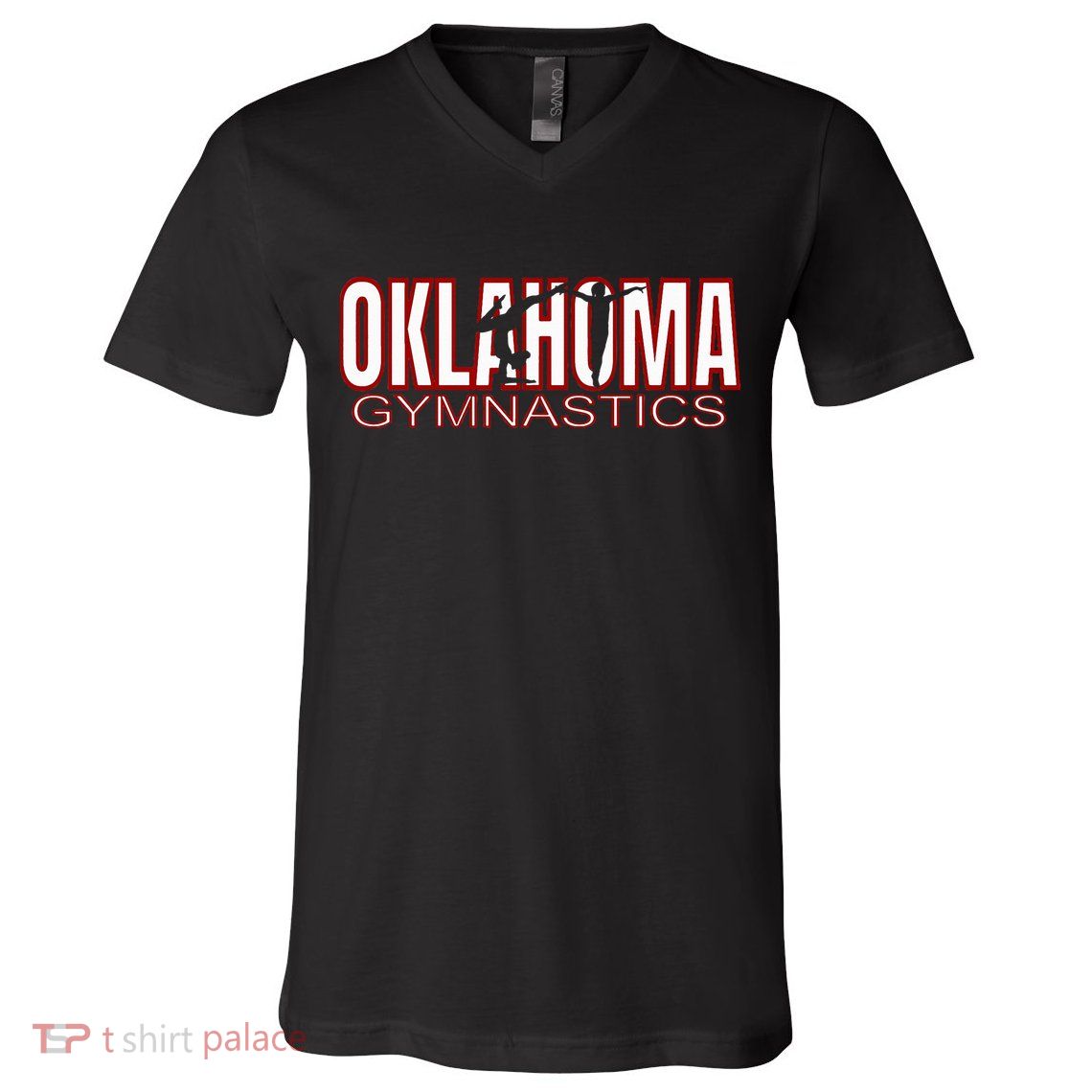Oklahoma Gymnastics Competition Gymnast V-Neck T-Shirt
