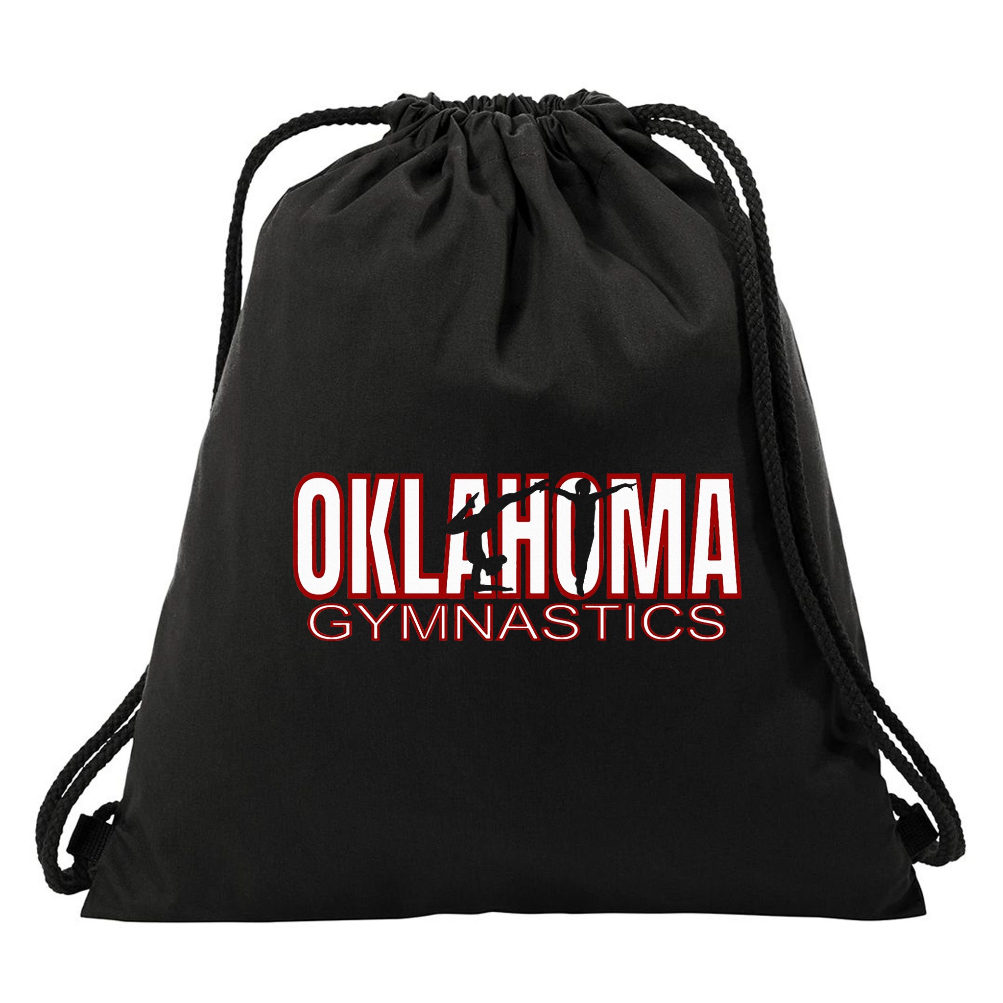 Oklahoma Gymnastics Competition Gymnast Drawstring Bag