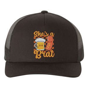 Oktoberfest German Drinking SheS A Brat Couple Matching Yupoong Adult 5-Panel Trucker Hat