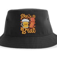 Oktoberfest German Drinking SheS A Brat Couple Matching Sustainable Bucket Hat