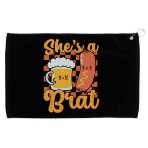 Oktoberfest German Drinking SheS A Brat Couple Matching Grommeted Golf Towel