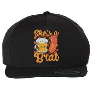 Oktoberfest German Drinking SheS A Brat Couple Matching Wool Snapback Cap