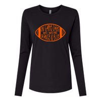 On Game Days We Wear Orange & Blue Womens Cotton Relaxed Long Sleeve T-Shirt