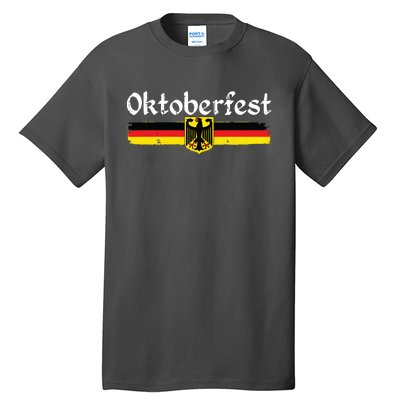 Oktoberfest German Drinking Vintage German Flag Tall T-Shirt