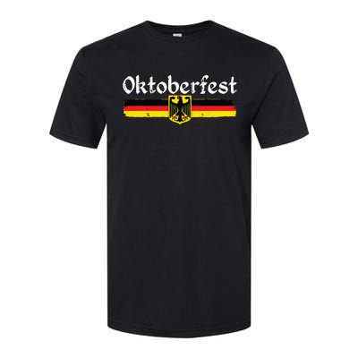 Oktoberfest German Drinking Vintage German Flag Softstyle CVC T-Shirt