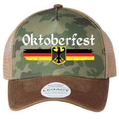 Oktoberfest German Drinking Vintage German Flag Legacy Tie Dye Trucker Hat