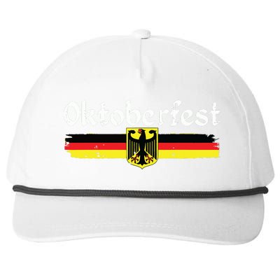 Oktoberfest German Drinking Vintage German Flag Snapback Five-Panel Rope Hat