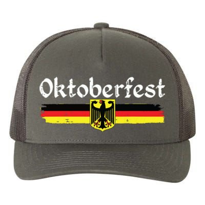 Oktoberfest German Drinking Vintage German Flag Yupoong Adult 5-Panel Trucker Hat