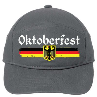 Oktoberfest German Drinking Vintage German Flag 7-Panel Snapback Hat