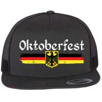 Oktoberfest German Drinking Vintage German Flag Flat Bill Trucker Hat