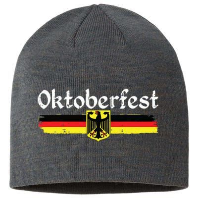 Oktoberfest German Drinking Vintage German Flag Sustainable Beanie