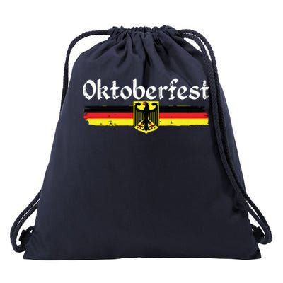 Oktoberfest German Drinking Vintage German Flag Drawstring Bag