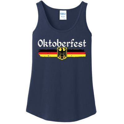 Oktoberfest German Drinking Vintage German Flag Ladies Essential Tank