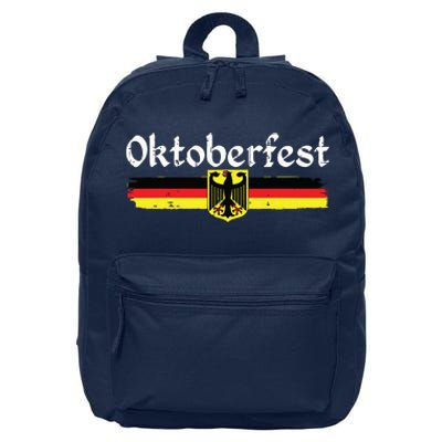 Oktoberfest German Drinking Vintage German Flag 16 in Basic Backpack